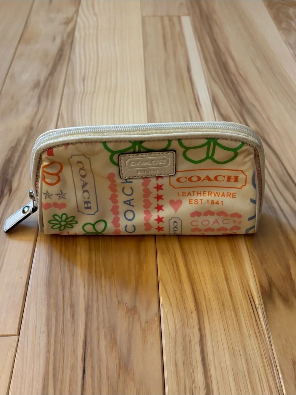 Y2K Coach Poppy Graffiti Cosmetic Pouch Small Bag